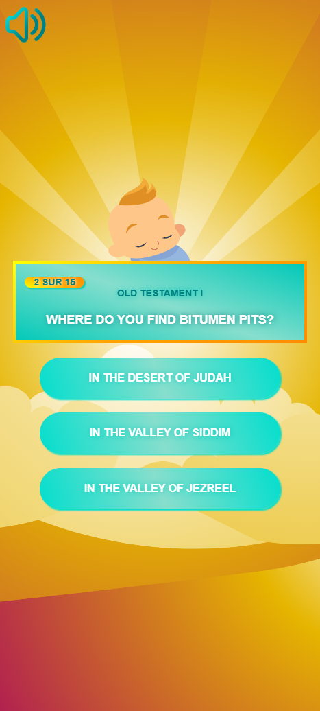 Answer 15 Bible-based questions and earn stars for each correct answer.